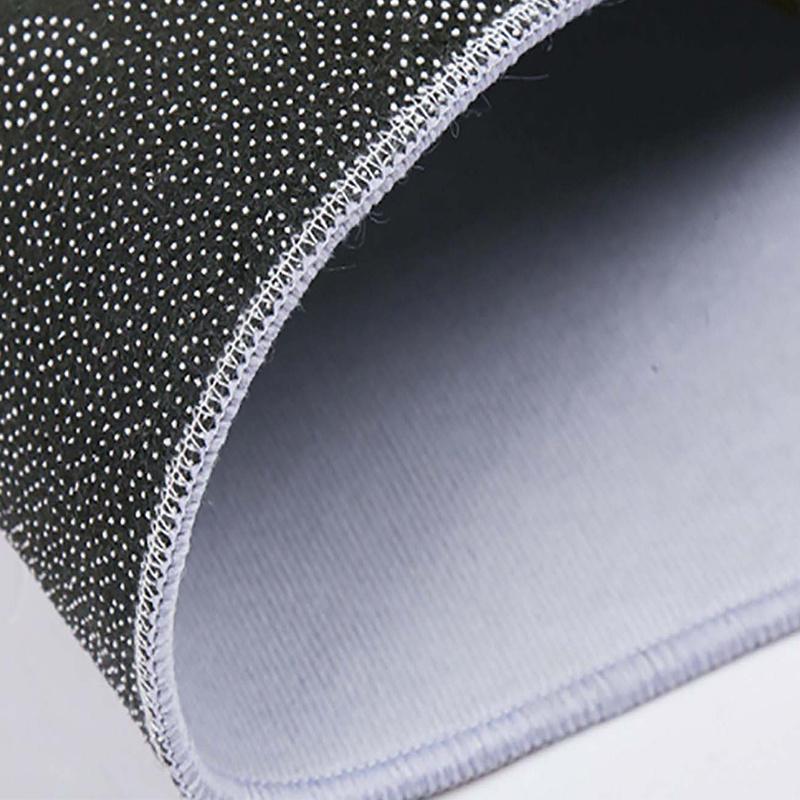 [2D Flat, Not 3D]Comes with 2 Anti Slip Mats Shark Ocean Round Mat, Crystal Velvet Polyester, Non-Slip Mat Suitable for Bedroom,