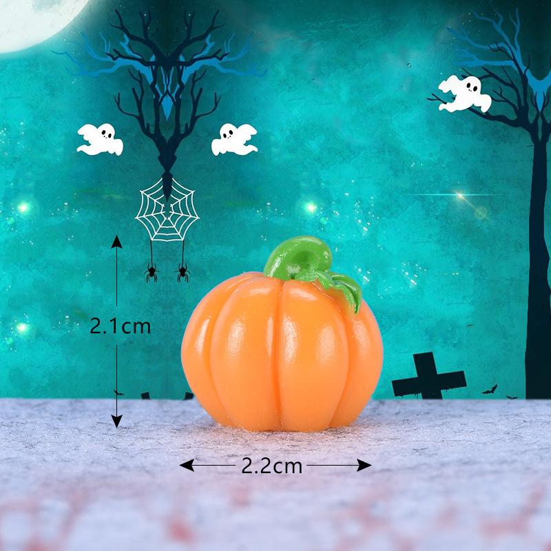 Micro-landscape Succulent Trinket Cute Pumpkin Lantern Ghost Vampire Keychain Halloween Trinket