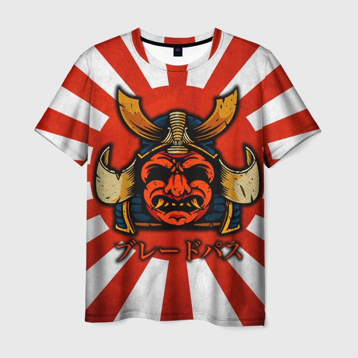 Newest Demon Samurai Mask Sakura 3D Print T shirts For Men/Women Crew Neck Short sleeve Top Fashion Oversized Punk Style T shirt