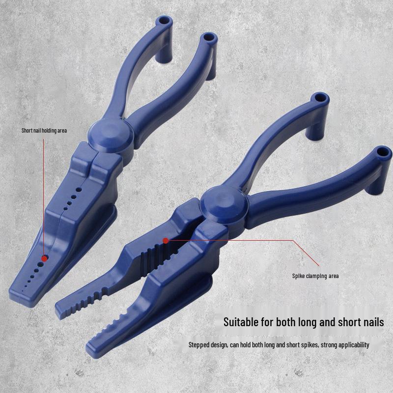 Nail Clamp Safety Nailing Aid - Hammer-Proof Hand Guard and Nail Fixing Tool