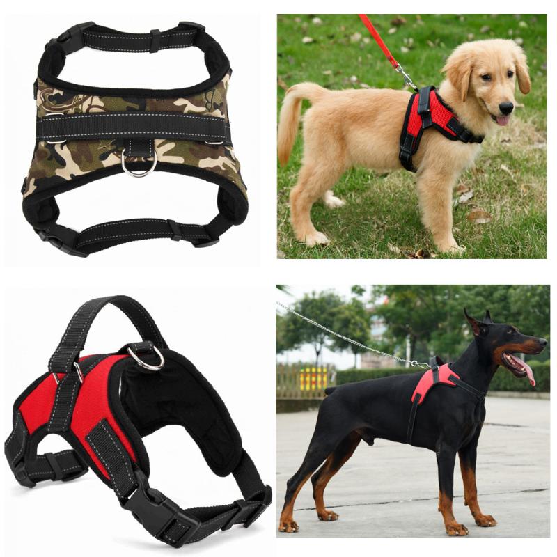 Arnés reflectante duradero para perros, arnés ajustable para perros grandes, arnés para pasear mascotas para perros pequeños, medianos y grandes, pitbull
