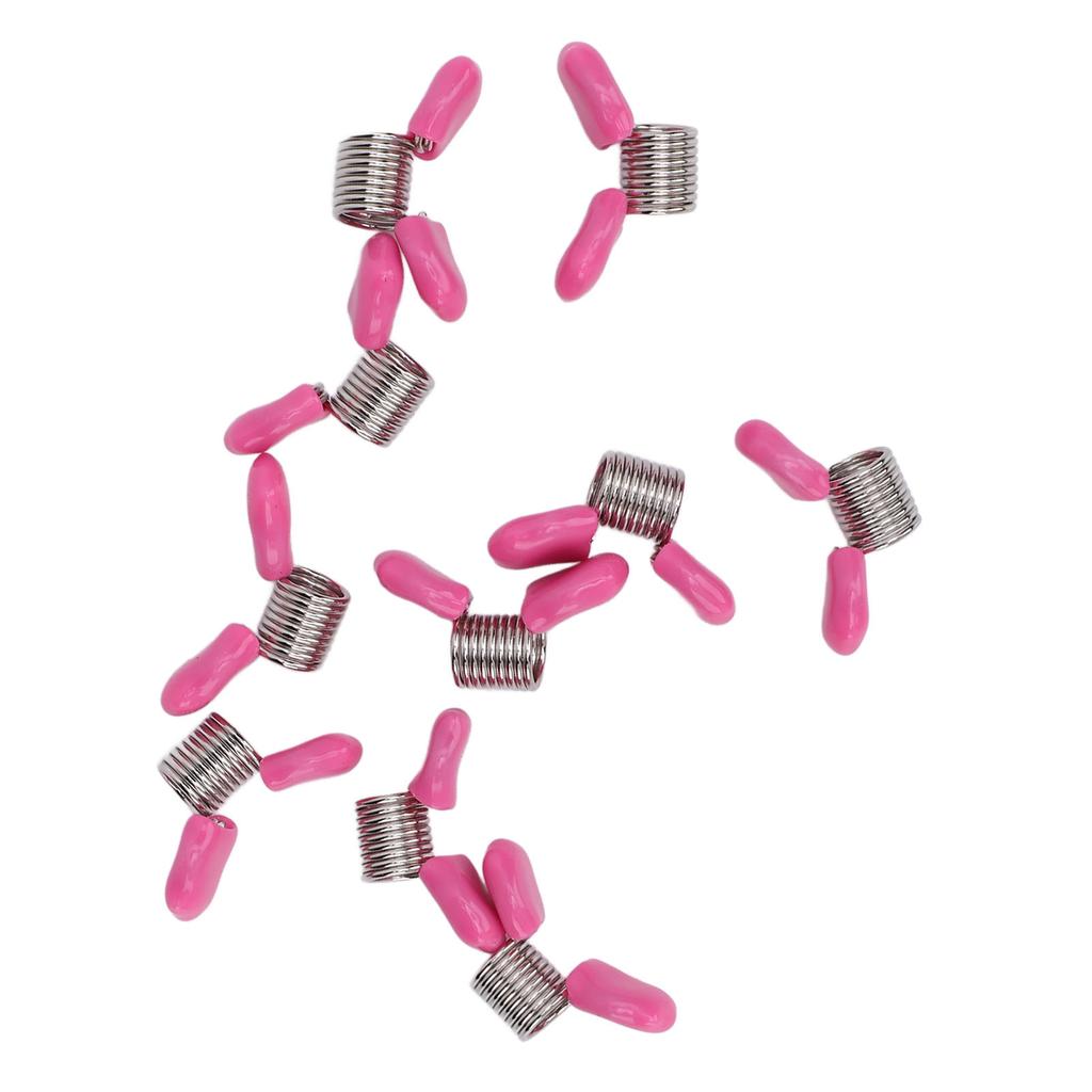 10KS Stoperů na korálky Závitové svorky Pružiny pro výrobu šperků s gumovým náprstkem pro navlékání