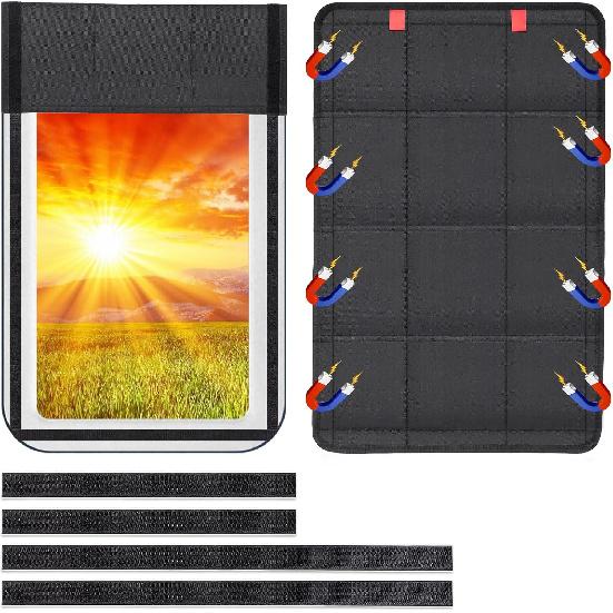 Spurtar RV Door Window Shade 25'' X 16'', Foldable RV Window Cover With UV Protection And Privacy Features For Campers, Marine Vehicles, Travel