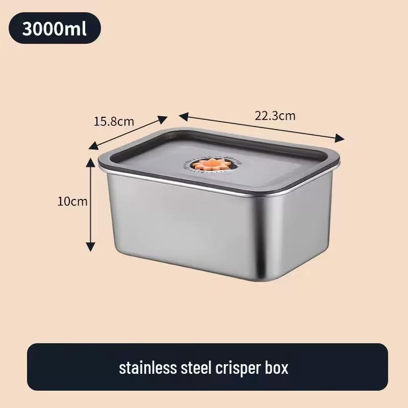 ZISIZ 316 Stainless Steel Microwavable Food Storage Container