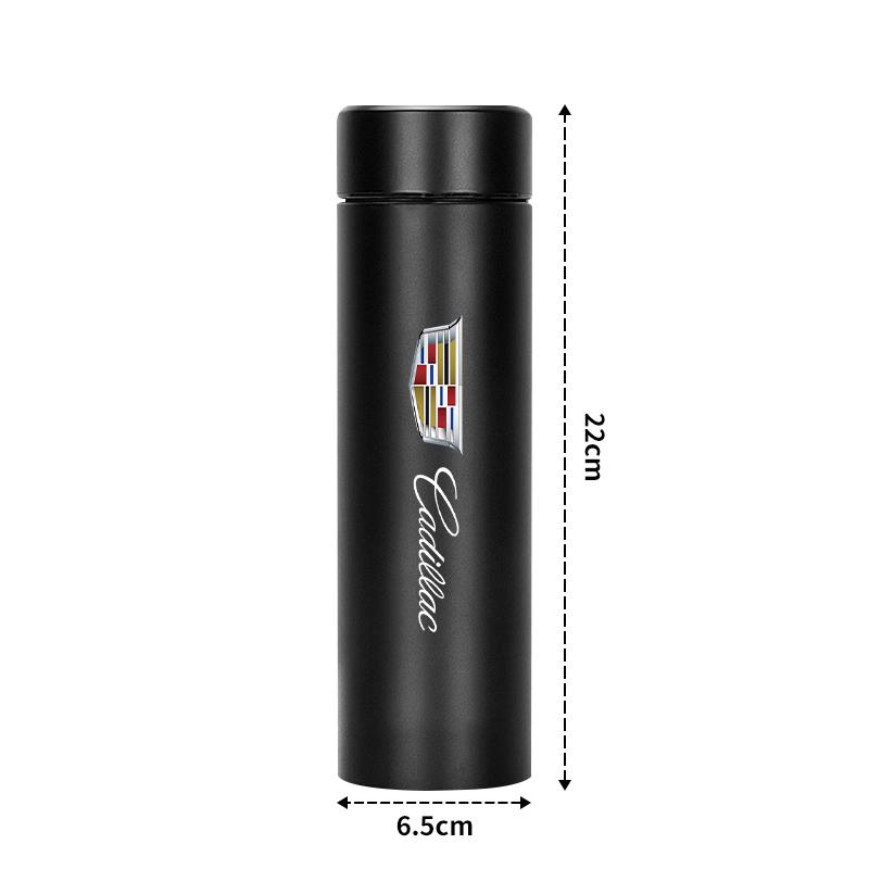 500ml Portable Car Smart Thermos Bottle Temperature Display Cup For Cadillac XT4 XT6 CTS DTS STS XTS ATS BLS SLS CT5 Accessories