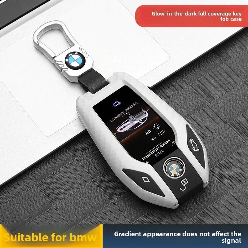 LED Display Car Key Case Cover For BMW 5 7 Series G01 X3 G02 X4 G05 X5 G07 X7 G12 G11 G30 G32 G31 i8 I12 I15 Car Bag