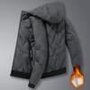Herren Kapuzenjacke Dickes Fleece Herbst Winter Herren Warmer Mantel Herren Lamm Samt Jacke Herren Kapuzenparkas
