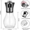 Kitchen Oil Sprayer for Cooking,6.8oz/200ml Olive Oil or Vinegar, Trigger Design,Stainless Steel Vinegar Glass Spray Bottle