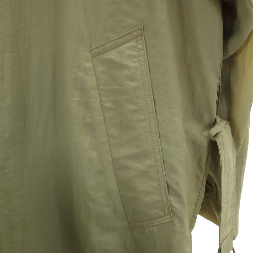 LANVIN 90s Old Packable Stainless collar coat Olive Spring Travel Men's Used