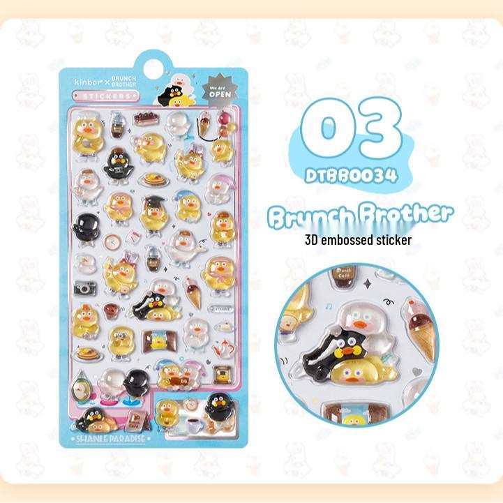 Popular 3D Animal Cartoon Crystal Stickers for Kids' Phone Cases