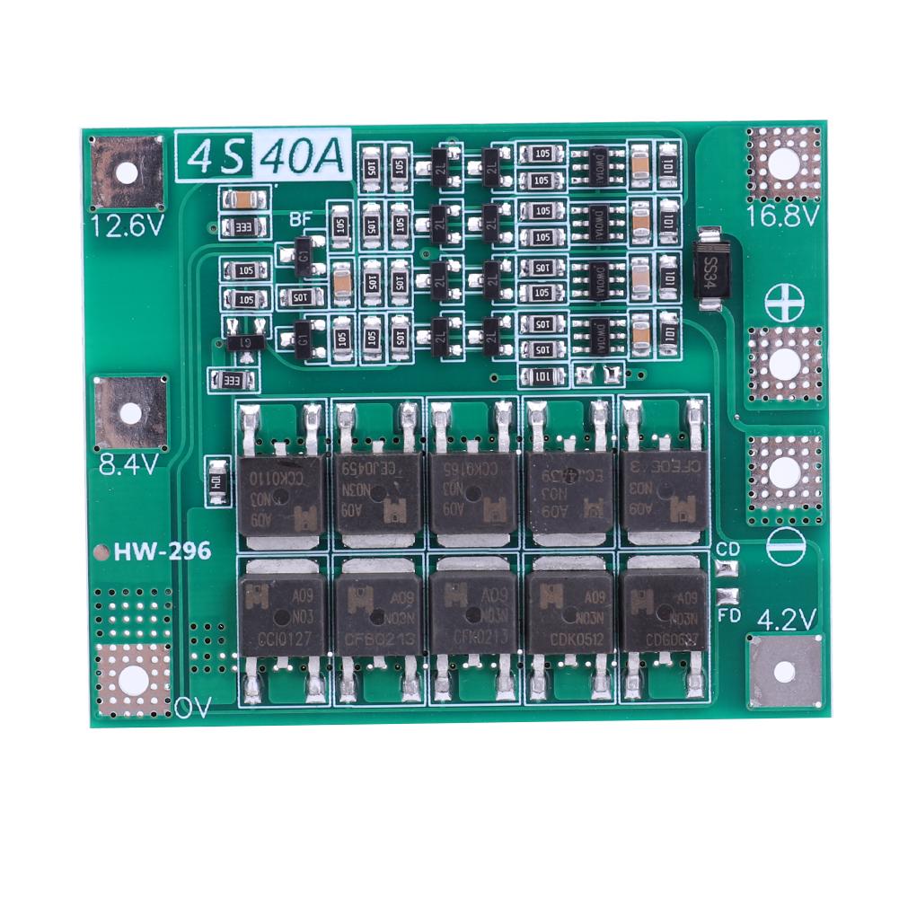 Battery Board Module 3S/4S 5A 10A 20A 25A 40A 60A Li-ion Lithium Ion Battery Charger Protection Board 18650 BMS for Drill Motor