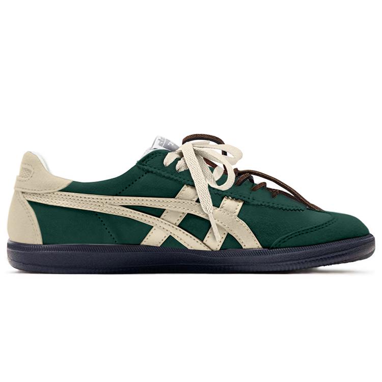 Onitsuka Tiger Tokuten Slip Resistant Impact Resistance Low top Skateboard Shoes Unisex Beige Green 1183A907-021(TeamY-)
