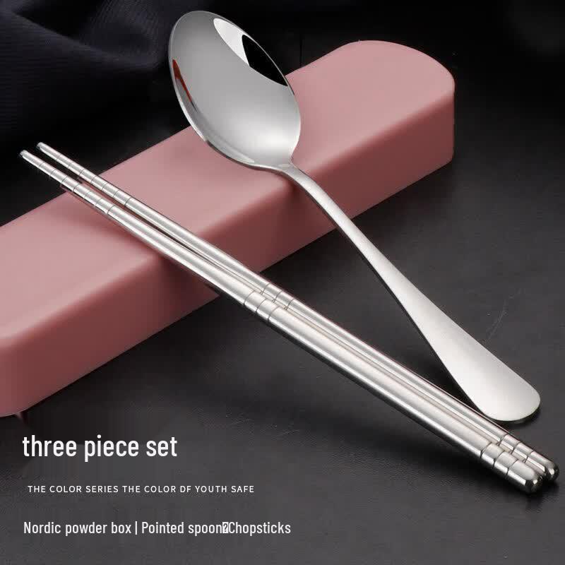Qiwei Portable 316 Stainless Steel Chopsticks and Spoon Set