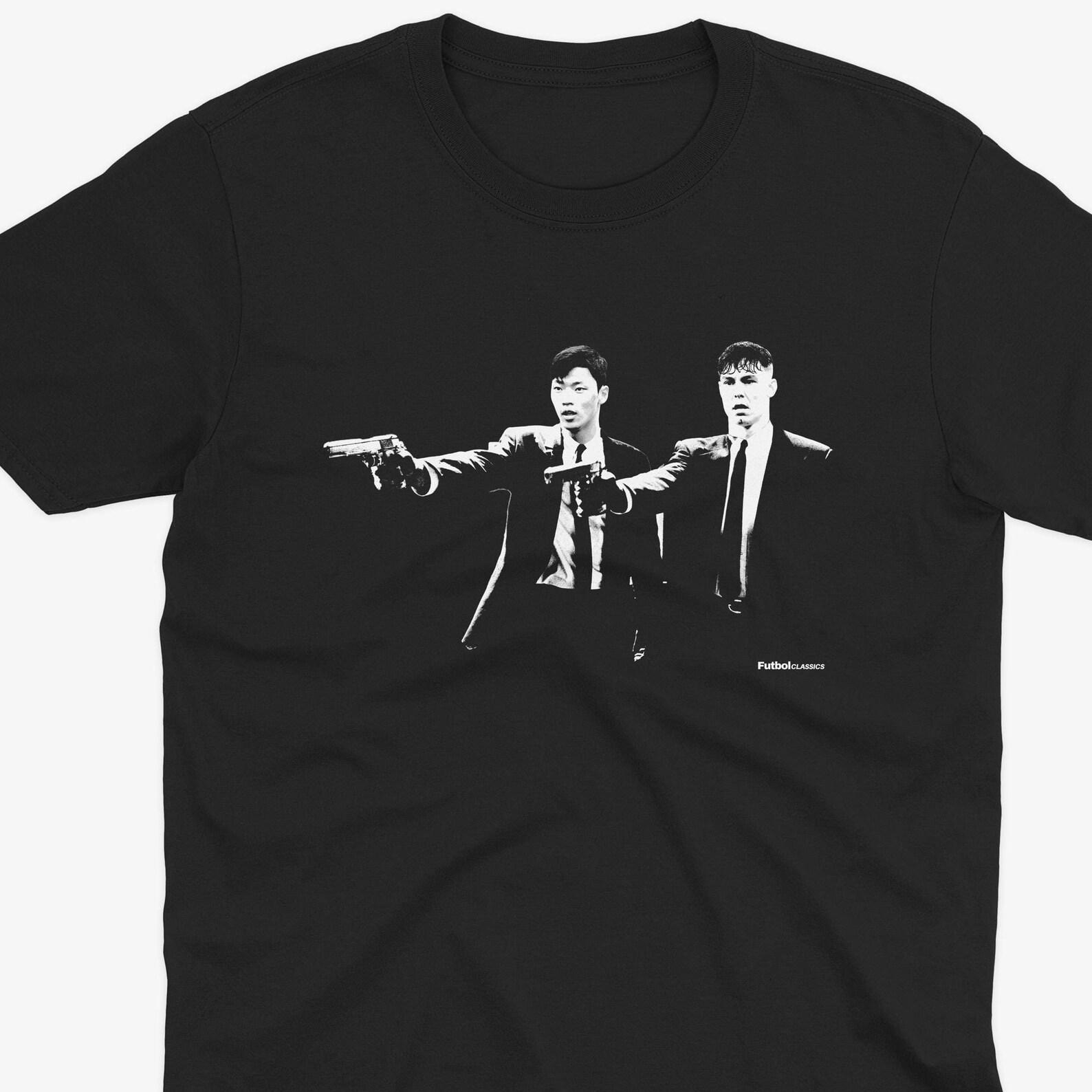 Hee-Chan Hwang & Jorgen Strand Larsen Pulp Fiction Style T Shirt | Wolverhampton Wanderers T Shirt | Wolves Fan | Cunha Wolves | Wolves Gift S