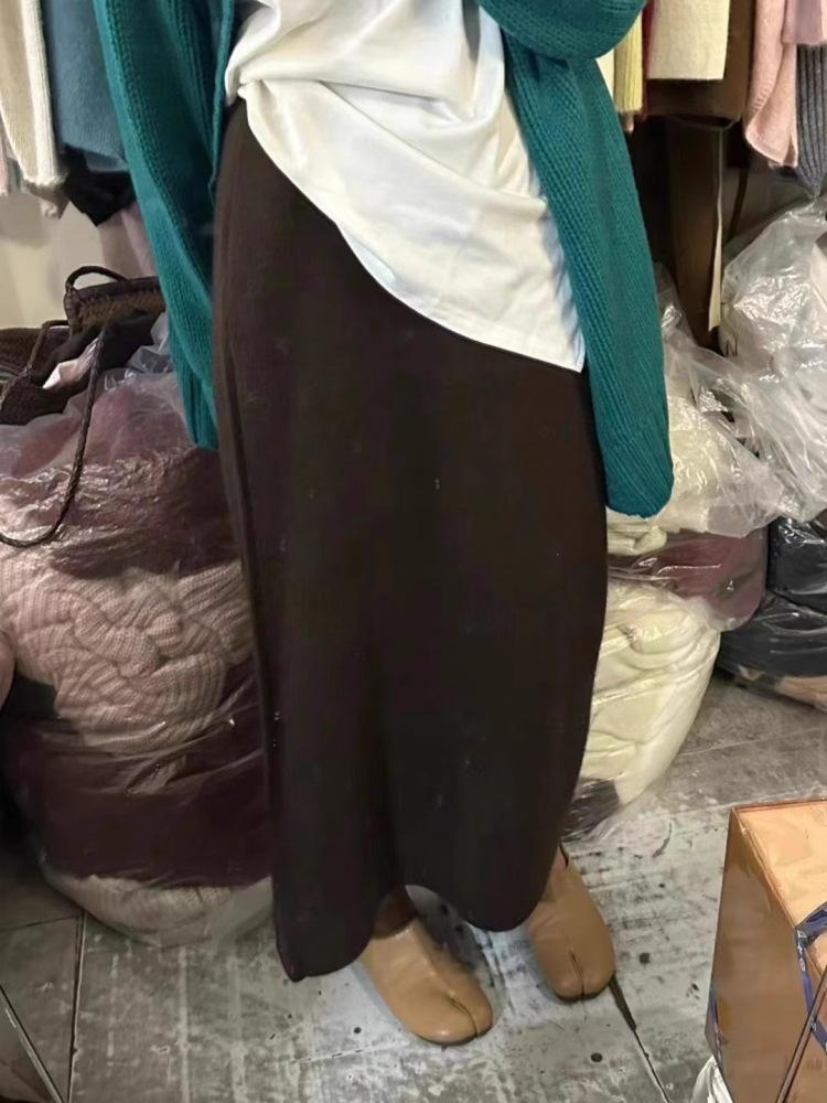 Petite Cashmere Wool Blend Midi Tweed Skirt for Autumn/Winter M