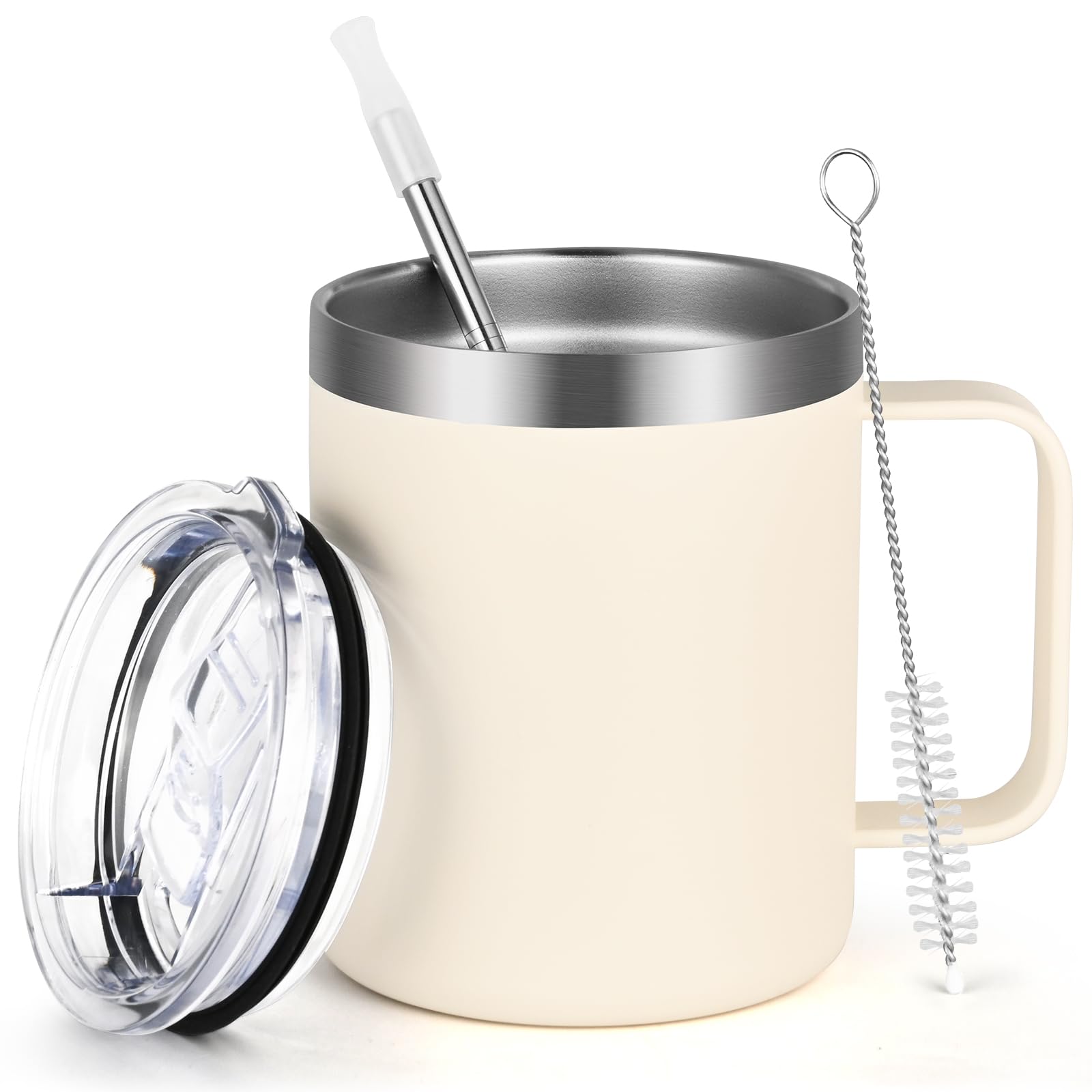 

Livole Vacuum Insulated Mug, ThermalCold Cup, Stainless Steel Mug with Lid, Cup, Coffee Cup, Vacuum Mug, Thermal Insulation Mug, Cafe Mug, Double