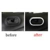 2PCS Matte Silver Inner Door Handle Frame Trim For Benz Smart Fortwo 2015-