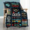 Games564 Personalized Name Blanket Cozy Personalized Blanket Soft & Cozy for Livingroom Picnics Office Bedding for All Occasions