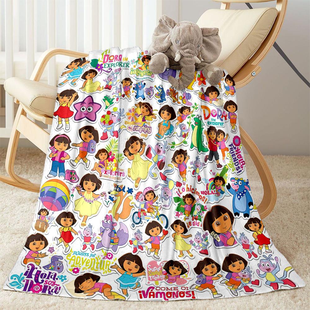 Dora Explorer Blanket Soft Warm Cozy Perfect for Picnics Couch Office All-Season Use Warmthful Decor Ideal Gift for Friends Family Couples Picnic