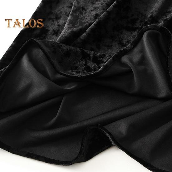 Dámská sukně s rybím ocasem elastická sukně s vysokým pasem do poloviny lýtek, jednobarevná, sametová sukně s velkým lemem na denní nošení