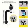 Sink Drain Kit with Extendable P-Trap, Can Be Installed Straight or Side-Mounted Drain Pipe,  Sink Accessory, Sink Drain Pipe