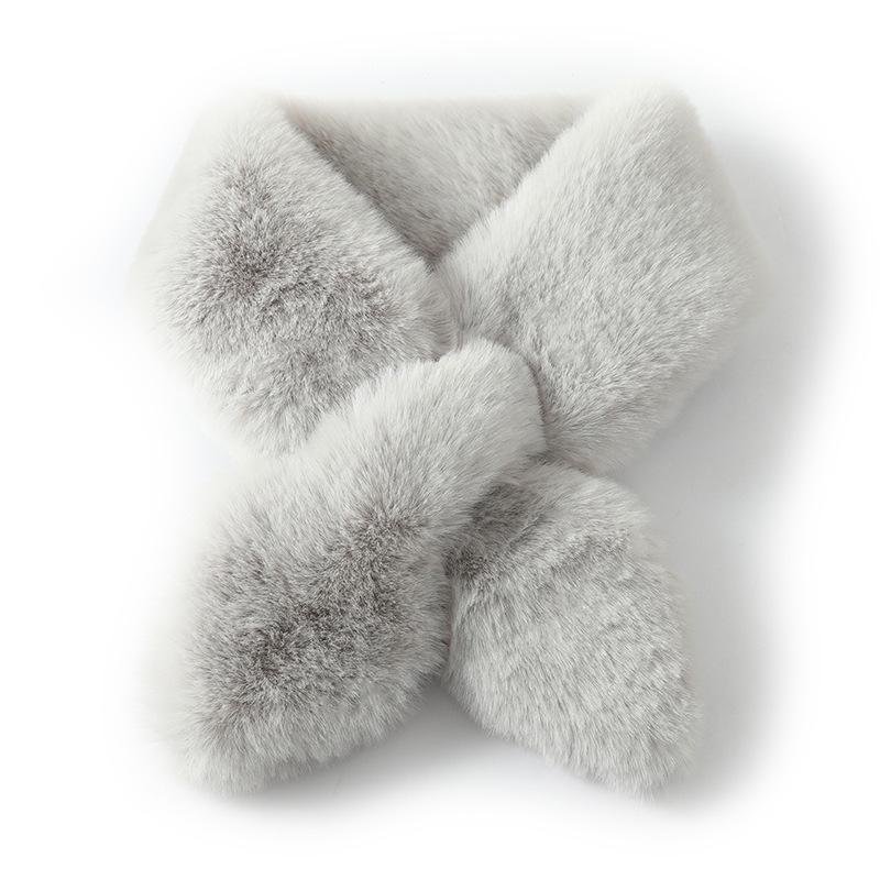 Double-Sided Rex Rabbit Fur Scarf & Neck Warmer - Women's Winter Thick, Versatile, Plush Snood