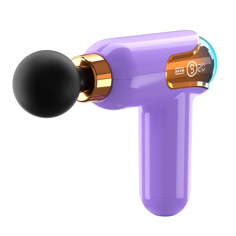 Rechargeable Color-Changing Mini Fascia Gun for Muscle Relaxation 