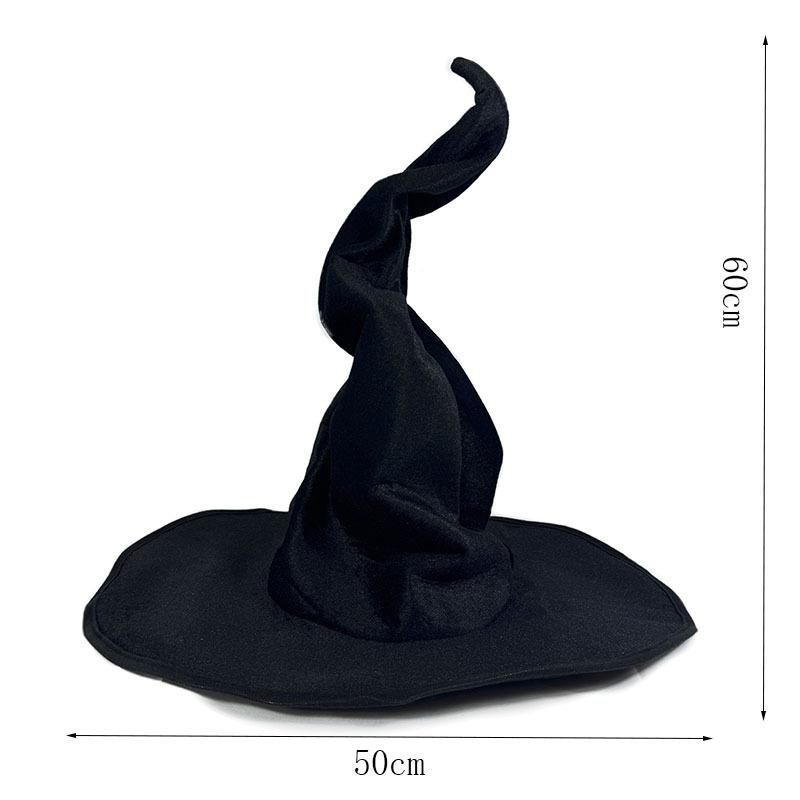 

Фиолетовая шляпа ведьмы Элегантная черная шляпа ведьмы Хэллоуин Бархатная шляпа ведьмы Удобная для косплея Праздничная вечеринка Вечеринка на Хэллоуин чёрный