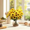 A Bouquet Of Simulated Sunflowers, Home Living Room Decoration Flowers, Wedding Garden Cloth Set Simulation Flowers