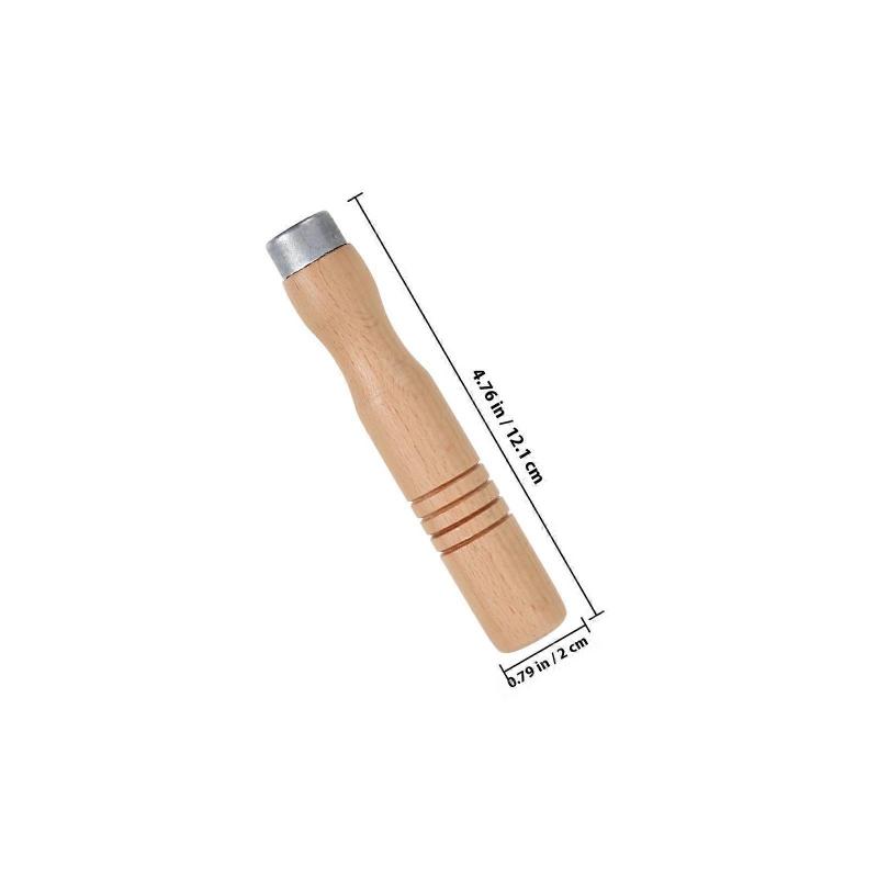 2Pcs Wooden Pan Handle Replacement, Beech Wood Handles for Kitchen, Heat-Resistant Non-Slip Grip for Frying Pans & Saucepans