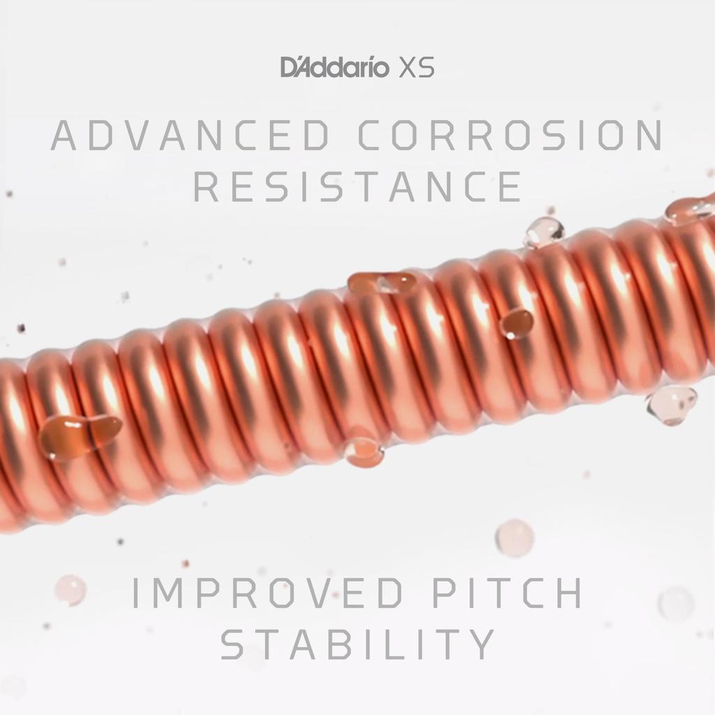 XS Coated Phosphor Bronze Acoustic Guitar Custom XSAPB1152 D'Addario Strings, Light, .011-.052,