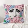 Art Abstract Women Art Cushion Cover Natural Linen Pillowcase Set AllinOne Decor Cushion Cover for Sofa Bedroom Chair