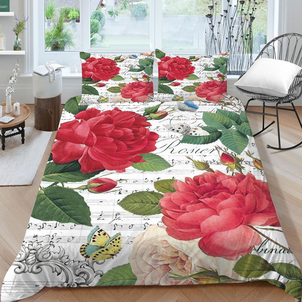 Vintage Luxury Bedding Set Home Bedding Quilt Cover Pillowcase Double Bed Full Size Bedspread Set Comfortable Home Decoration