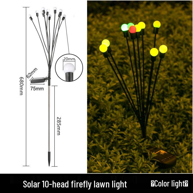 Waterproof Solar Firefly Courtyard Lights for Garden and Villa Decor