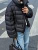 White duck down puff short ribs down jacket women's winter new stand-up collar small warm versatile jacket tide