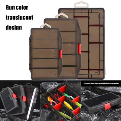 Muiti-compartments Fishing Tackle Box Grids Lures Storage Box Fishing Hook Organizers Box Fishing Baits Container Case
