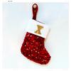 New creative DIY silver sequined knitted socks red letter christmas stockings christmas day decorative knickknacks