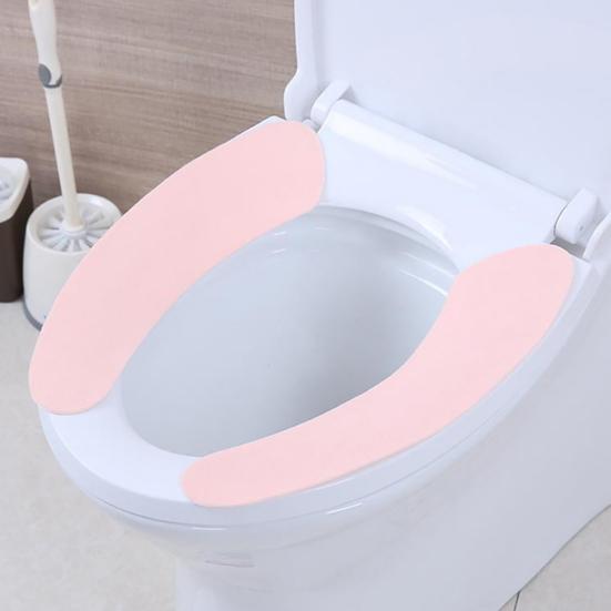 2Pcs Toilet Cushion Soft Warm Waterproof Toilet Seat Cover Closestool Cushion for Bathroom