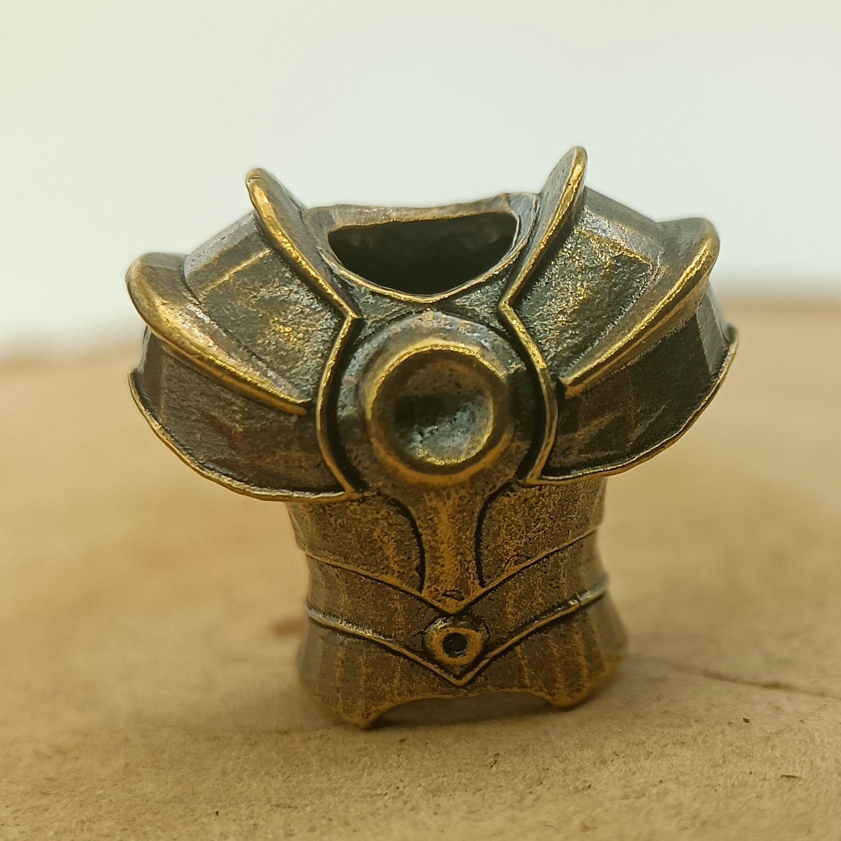 

Бронзовые бусины для ножа Armor DIY Плетеные браслеты Подвески для шнурка Аксессуары Подвески для уличного инструмента 1pcs