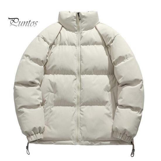 

Мужское и женское утолщенное хлопковое пальто с воротником-стойкой, длинным рукавом, однотонное стеганое пальто на молнии с боковыми карманами, свободный крой, верхняя одежда M абрикосовый