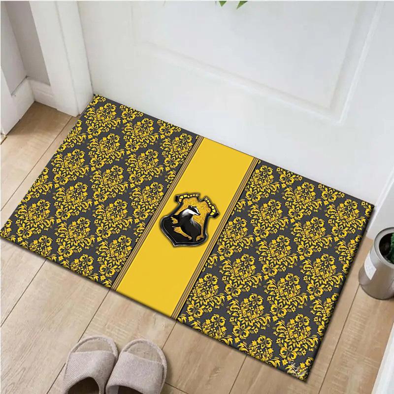 

1pc Office Carpet Chair Mats Hufflepuff Crest Pattern Perfect for Office Chairs, Living Rooms, Or Bedrooms,Polyester Carpet.HDT100 60cm by 90cm