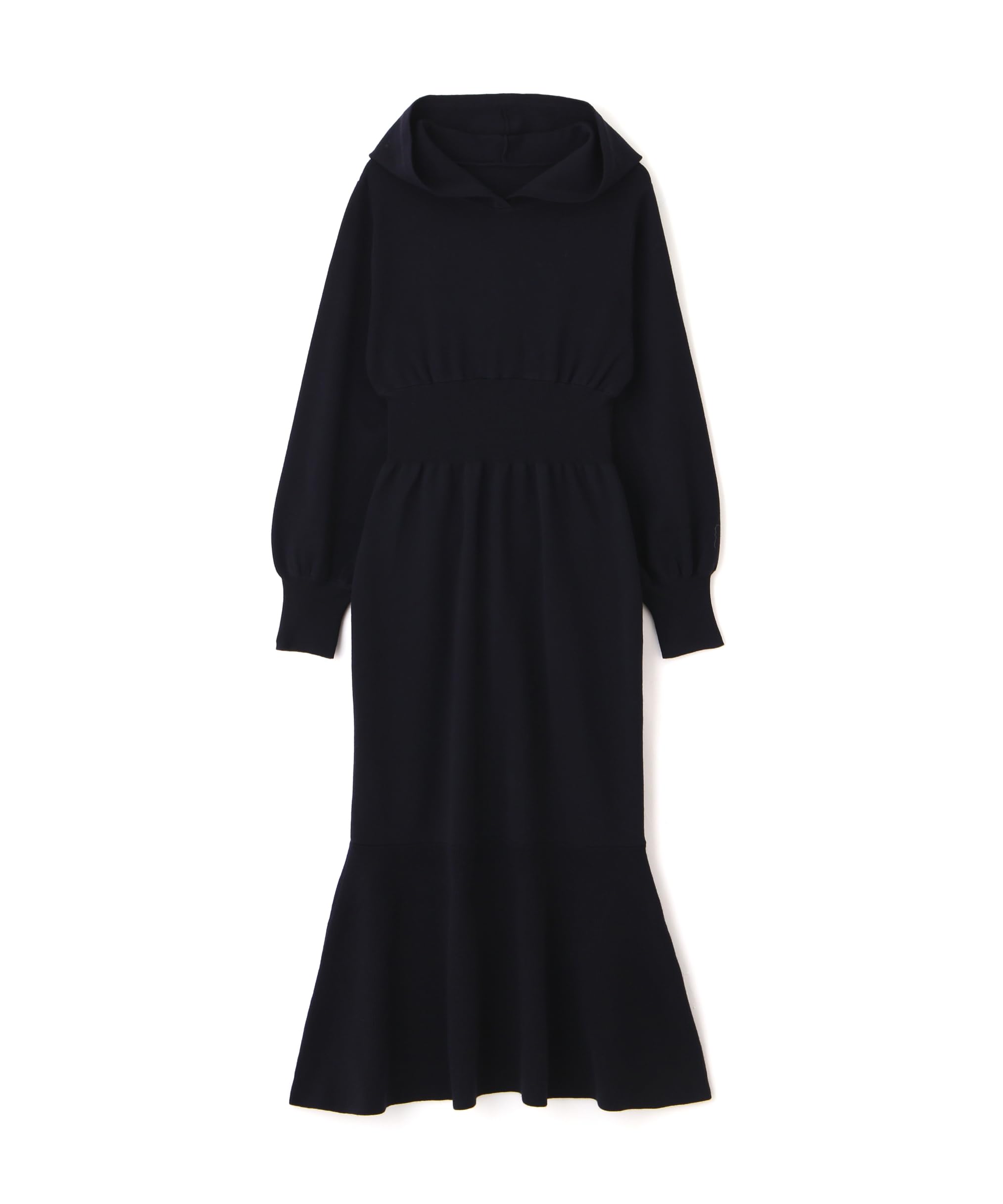 

Beauty Casual Dress Hoodie Knit Dress Navy [Natural Basics] Women s