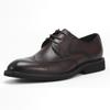 Fashion New Arrival Anti-Slippery Genuine Leather Derby Shoes for Men High Quality Breathable Wear Resistant Handmade Dress Shoes Office