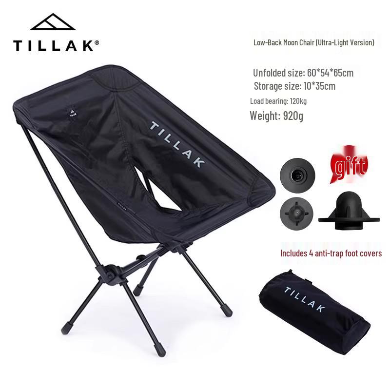 Moon Chair: Lightweight, Folding, Four-Legged Mesh for Hiking, Camping & Outdoor Use.