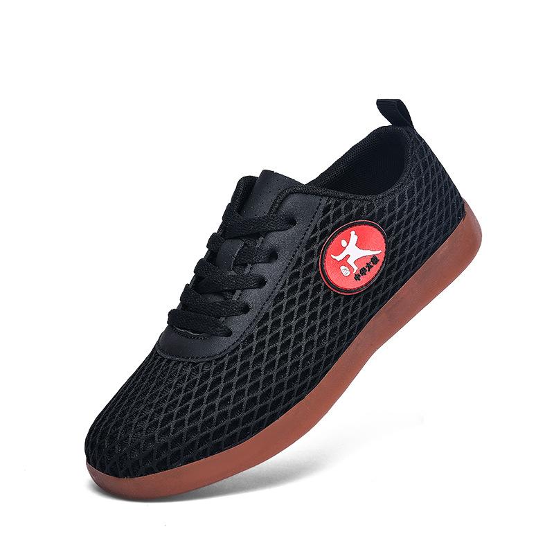 

Летние дышащие сетчатые мужские и женские туфли для боевых искусств, износостойкая подошва из говяжьей кожи, мягкая подошва, специальные сетчатые туфли для кунг-фу, туфли для тай-чи, парные 34