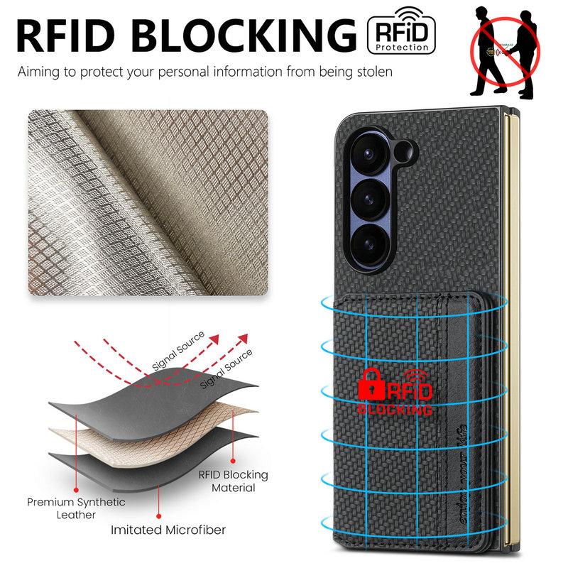 Z Fold8 Ultra 5G 2026 RFID Leather Wallet Case for Samsung Galaxy Z Fold 8 Ultra Back Cover for Galaxy Z Fold 8Ultra Funda