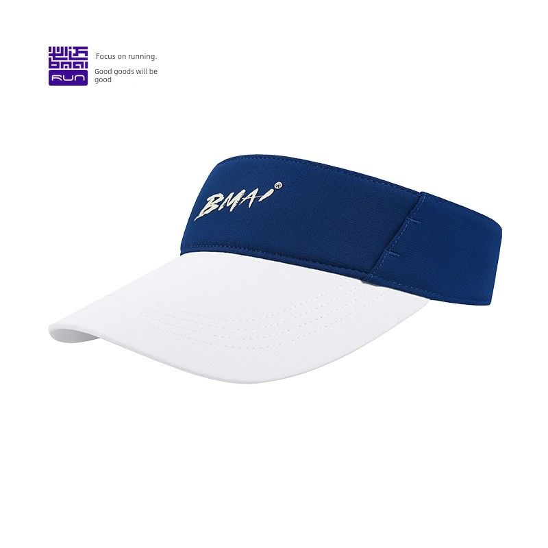 

Bimai Running Racing Topless Hat Wang Spring and Summer Sun Protection Breathable Hat Quick-Drying Versatile Outdoor Sports Cap Gentian Blue Rice S