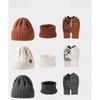 Men and Women, Warm Hat, Knitted Hat, Thick Scarf, Warm Gloves, Three Piece Set