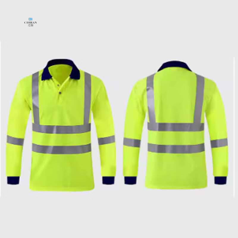 Chi Han Reflective Quick-Dry Polo Work Shirt