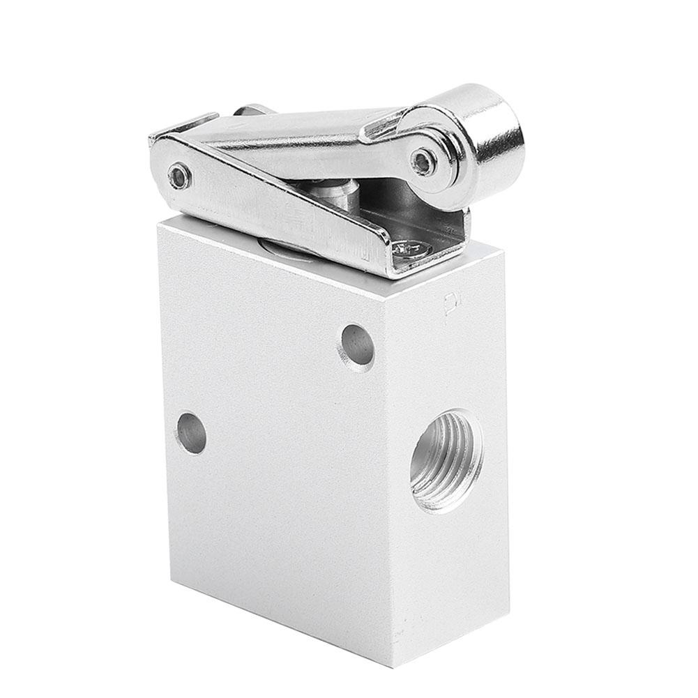 PT 14 Thread Roller Type Mechanical Pneumatic Valve 2 Position 3 Way